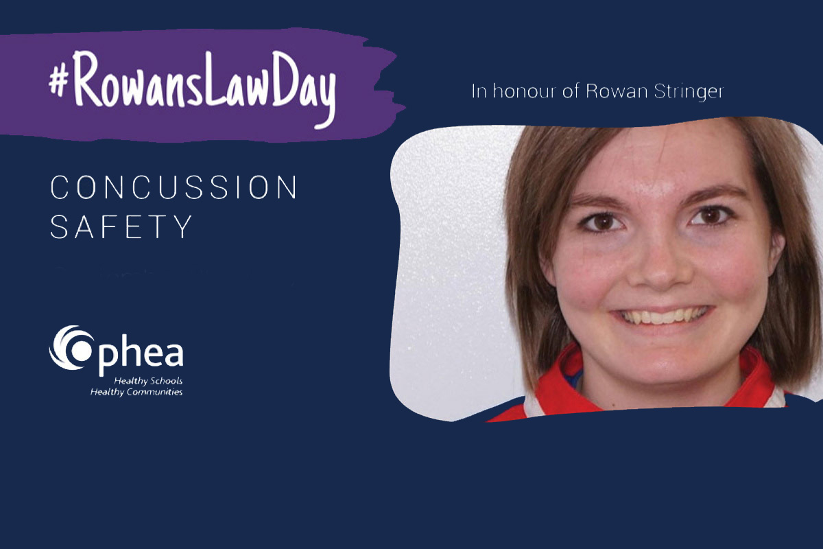 Today is Rowan's Law Day – a day to spark the conversation about concussions &amp; raise awareness about the dangers of head injuries. Together, we can help our students prevent, recognize and respond to concussions. #RowansLawDay 
<a href="/opheacanada/">Ophea</a>