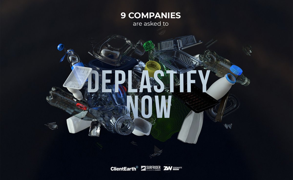 PhilippineHuc's tweet photo. [LEGAL ACTION💥] Today, @surfridereurope @ClientEarth &amp; @ZeroWasteFR are putting 9 food and retail companies on notice to reduce their #plastic use ⚖ These companies are responsible for the plastic #pollution they cause. A mini-thread 🧵 https://t.co/PpPlndakVh