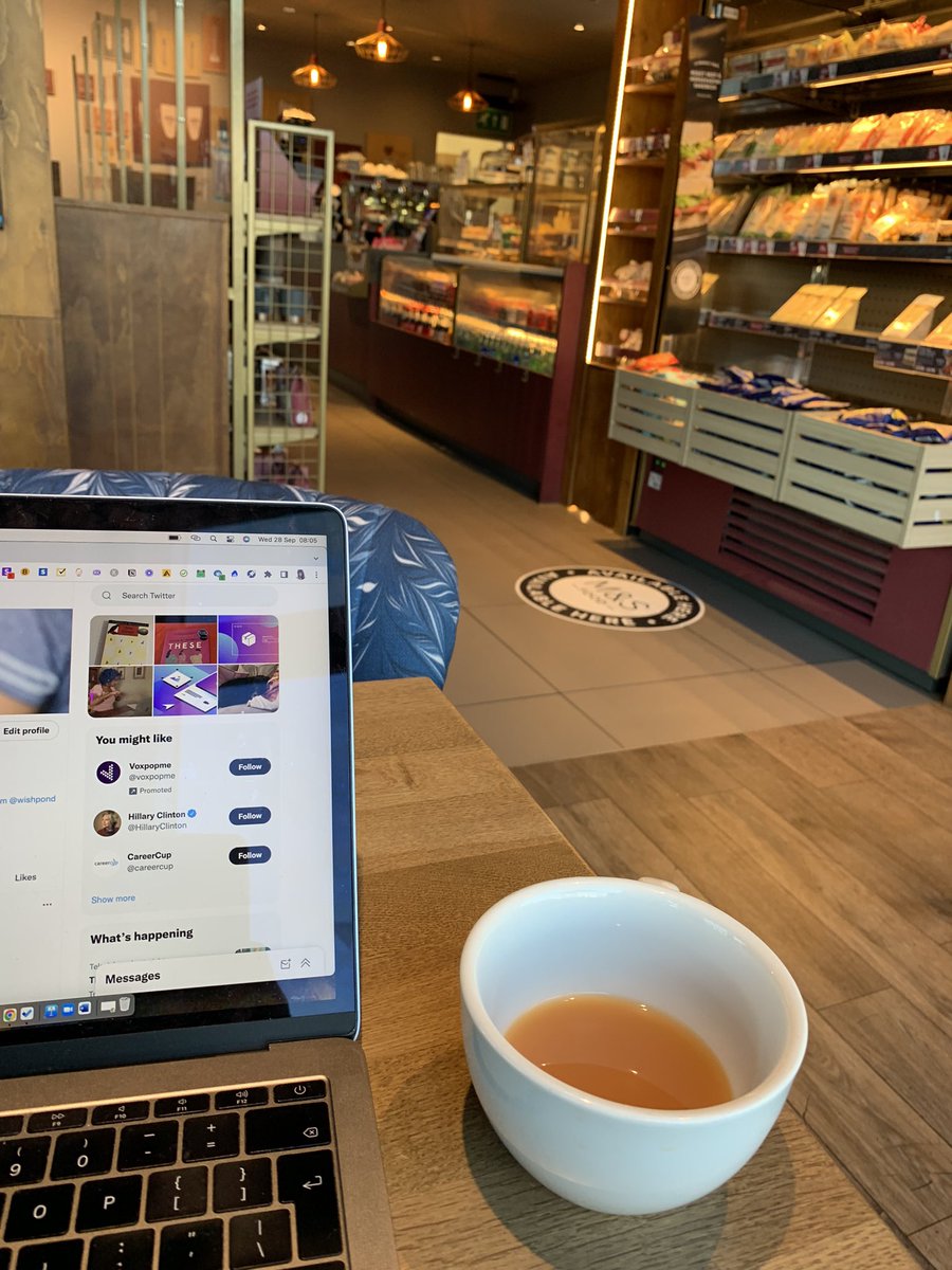 Working from Costa this morning ☕️