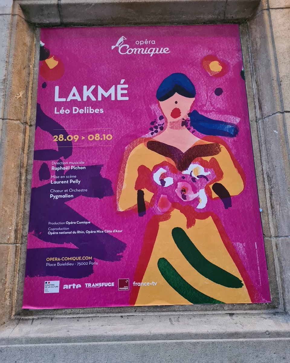 PresseKraemer's tweet photo. Ce mercredi première de #Lakme à @Opera_Comique @DevieilheSabine @Stephdegout #LeoDelibes #RaphaelPichon @EnsPygmalion @LaurentPelly @InstitutFrance @LouisLangree https://t.co/oC7eY8ecqf