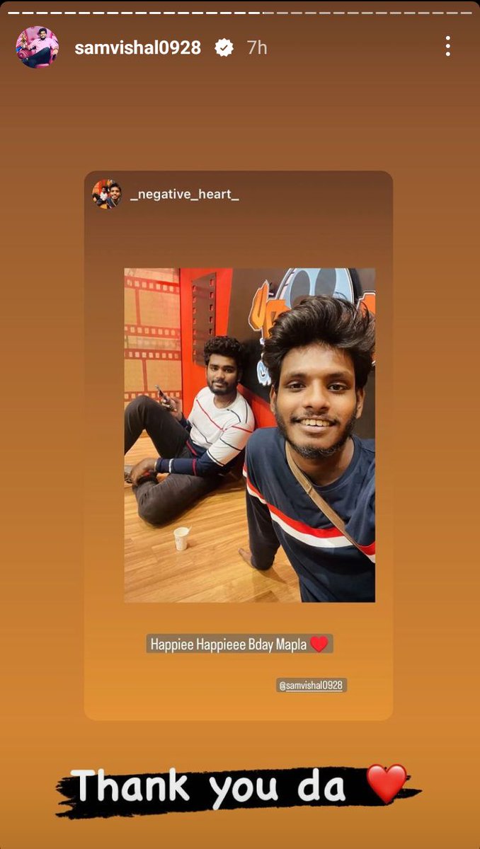 SAMVISHALFAN3's tweet photo. His birthday is filled with so much of love
LOVE AND LOVE ONLY ❤️
@samvishal280999
#SamVishal https://t.co/BlTu0rQoWU