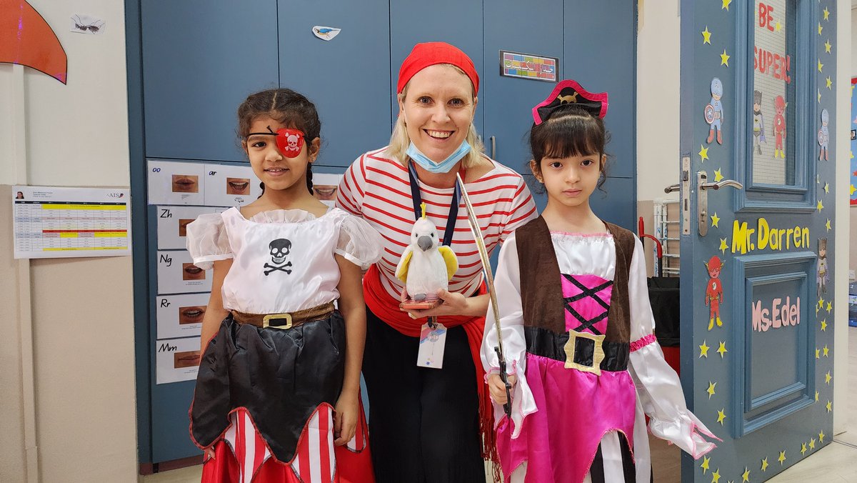AIS_GradePrep's tweet photo. Talk Like  Pirate Day in Prep B. #AISPrep https://t.co/yCPlRuxody