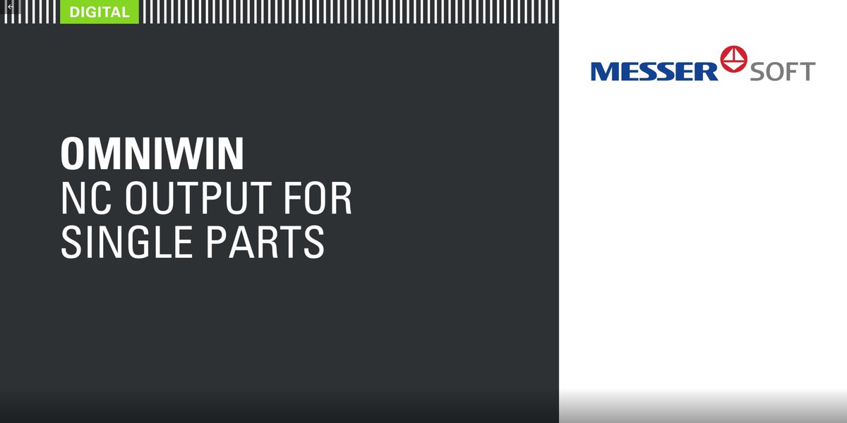 OmniWin 22.2 Feature Preview -
Generate NC output for single parts

You can now quickly generate an NC code for an individual part without creating a nesting plan

Find out more in our new video:
youtu.be/Kr3Wu_rdzMI

#omniwin #cadcam #nesting #messersoft