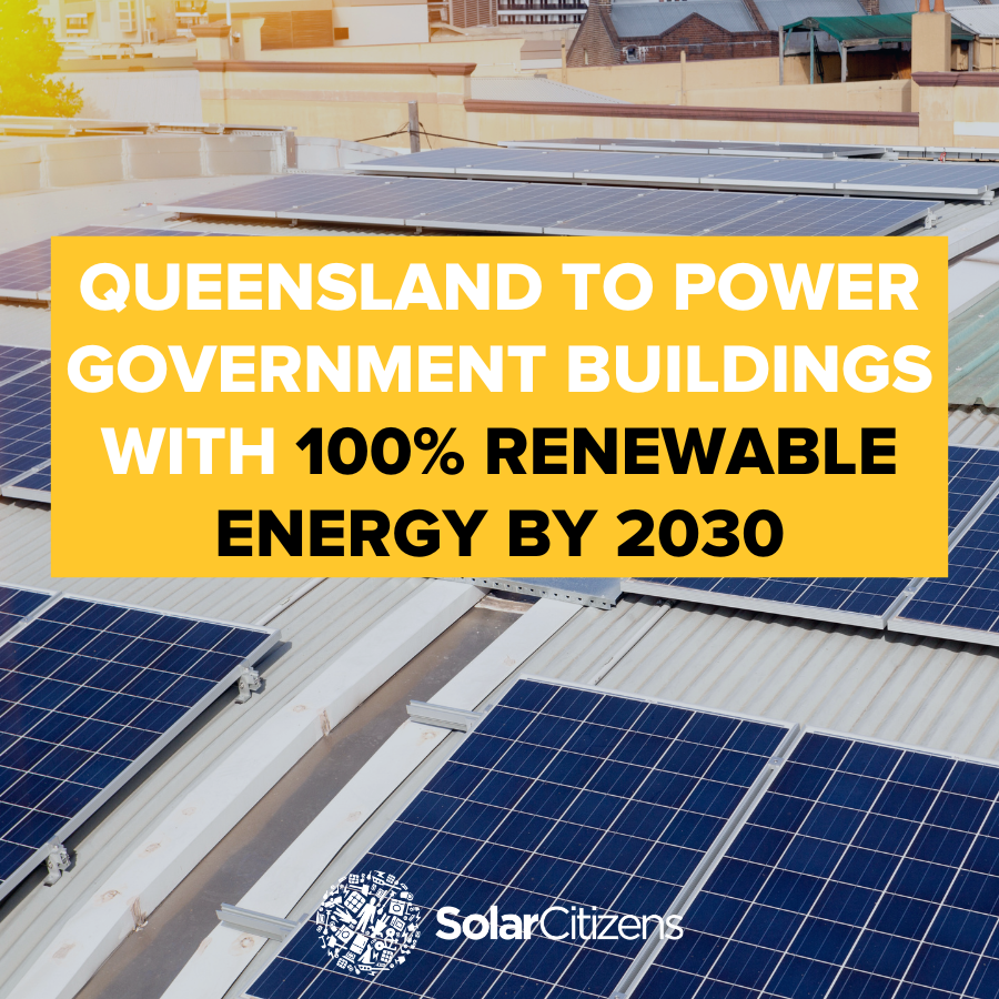 Queensland's schools, hospitals, police stations, museums and libraries powered by solar? Yes please! 🏥☀

More great news out of QLD's energy plan today: the State Govt has committed to working towards large government sites being powered by 100% renewable energy by 2030 🙌