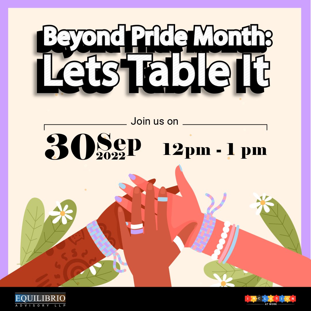 IAWlive's tweet photo. Roundtable Talk with Sunali Aggarwal (She/Her), Aman Giri, and Vibhuti L.

Date &amp; Time: 30th Sept 2022, 12pm to 1 pm

#inclusionatwork #lgbtqcommunity #inclusionatworkplace https://t.co/7qiIY9jxRf