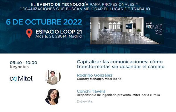 La modernización del #puestodetrabajo impulsa la agilidad de los negocios. Descubre en #SiliconWorkplace 2022 por qué es más importante que nunca en la era del #trabajohíbrido y el papel clave de las #UC en la transformación. Regístrate ahora! 👉 bit.ly/3S0lUl2