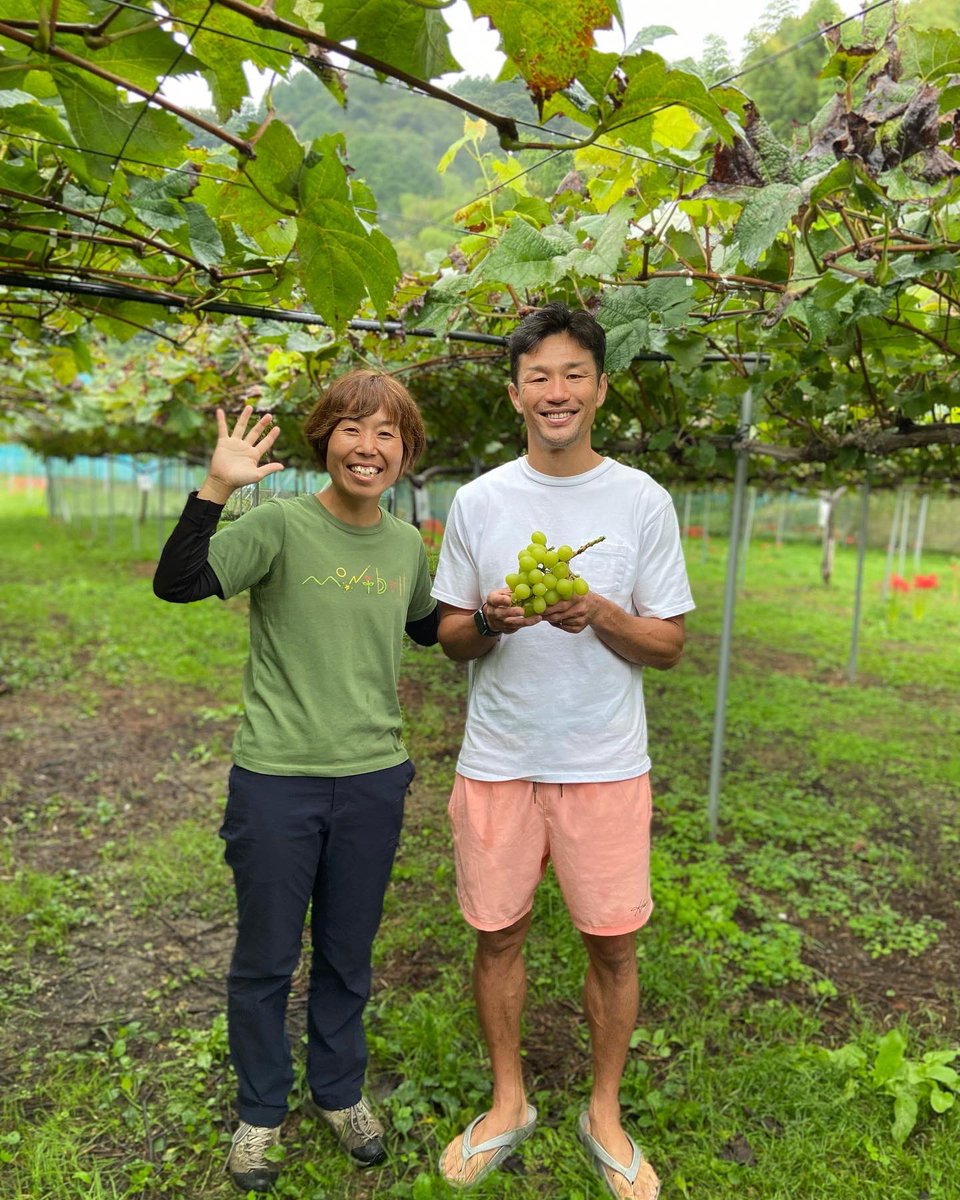 toshiaki1017's tweet photo. #輝らり果樹園 訪問👍👍 金光さんありがとうございました‼️
#rainbowred #kiwi #ehime
#grape #柿 #persimmon #みかん
めっちゃ美味しいレインボーレッドキウイでした!
菌の影響を受けて、生産量が減ってて大変とのこと。
生産者の苦労を色々と伺えました。
いつかは、cafeとかなんかやりたいな^_^ https://t.co/UaCnax5G2E