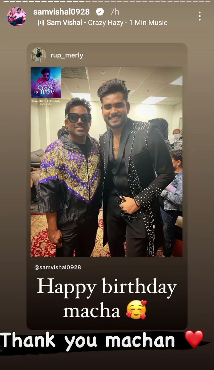 SAMVISHALFAN3's tweet photo. Those captions means a lot ❤️❤️❤️ 
HAPPY BIRTHDAY SAMVISHAL
@samvishal280999
#SamVishal https://t.co/rFWtWtUnGB