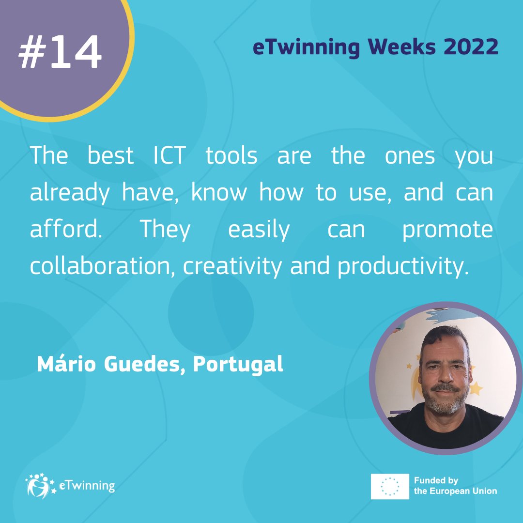 After wishing you a happy #sundayfunday, we want to leave you with another #etwip. 

What have been your favorite ICT tools to use in your project? 

#eTw4Future
