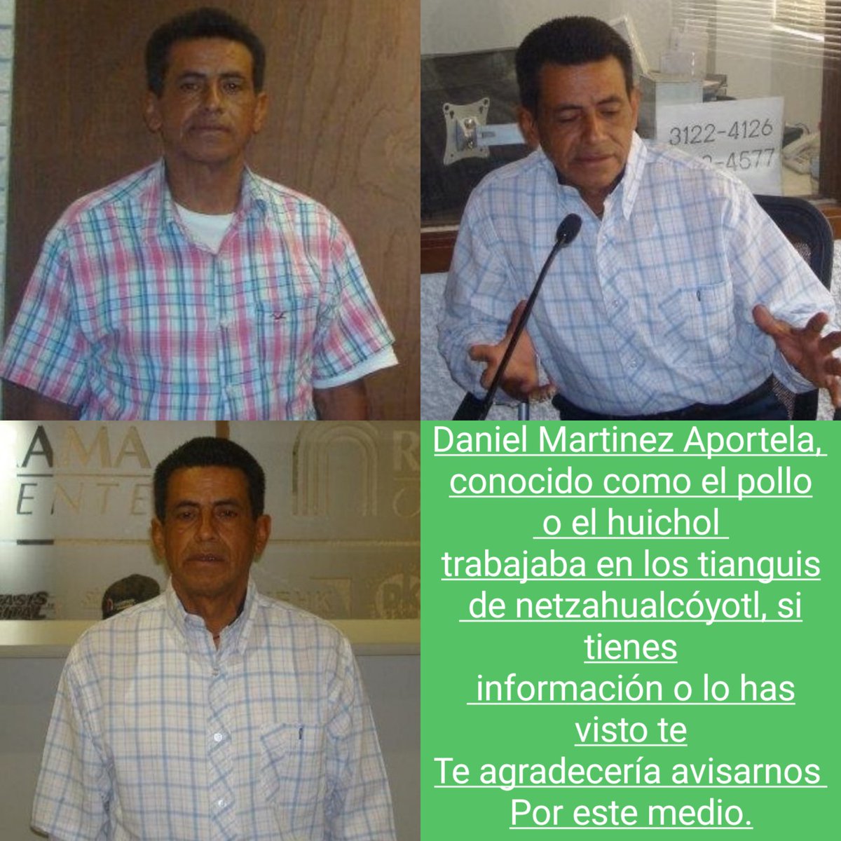 SISODEM's tweet photo. Si tienes conocidos en el estado de México o en ciudad de México te pido por favor lo compartas te agradezco de antemano https://t.co/0k4IZI42iC