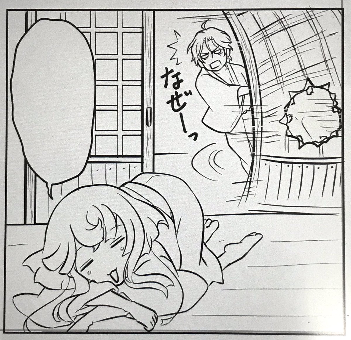 弊本丸の稲葉せんぱいは、笹ぬだけではなく抜丸の世話も焼いている模様。 