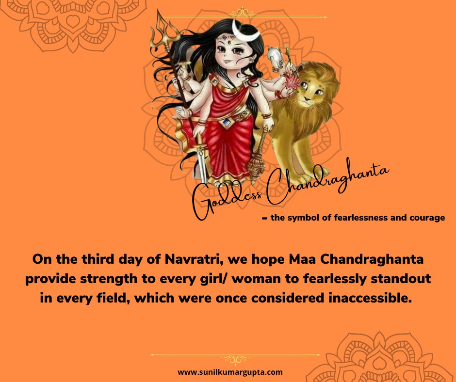 GuptaSunilK's tweet photo. 𝑊𝑒 ℎ𝑜𝑝𝑒 𝑀𝑎𝑎 𝐶ℎ𝑎𝑛𝑑𝑟𝑎𝑔ℎ𝑎𝑛𝑡𝑎 𝑝𝑟𝑜𝑣𝑖𝑑𝑒𝑠 𝑠𝑡𝑟𝑒𝑛𝑔𝑡ℎ 𝑡𝑜 𝑒𝑣𝑒𝑟𝑦 𝑔𝑖𝑟𝑙/ 𝑤𝑜𝑚𝑎𝑛 𝑡𝑜 𝑓𝑒𝑎𝑟𝑙𝑒𝑠𝑠𝑙𝑦 𝑠𝑡𝑎𝑛𝑑 𝑜𝑢𝑡 𝑖𝑛 𝑒𝑣𝑒𝑟𝑦 𝑓𝑖𝑒𝑙𝑑.

#navratri2022 #navratri #women #durgamaa #womenempowerment #womensuccess #womenequality https://t.co/jBJrt4Wgnn