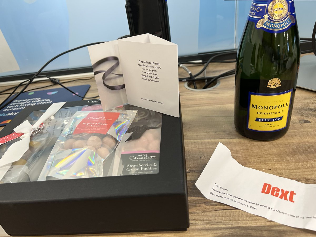 Always exciting to receive a surprise in the mail! Massive appreciation to our friends at <a href="/telleroo/">Telleroo</a> and <a href="/dextofficial/">Dext</a> for the lovely gifts! #accountingexcellence #winningtogether