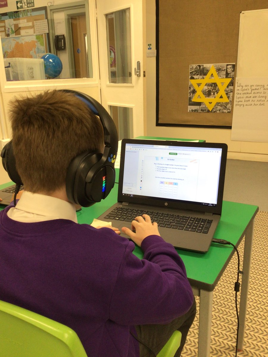 BirchwoodCE's tweet photo. Some of our Year 6 children arrived at school early this morning. Here they are engaging with @thirdspacetweet intervention. Super stars! 🌟 #bcepsmaths #bcepsy6 https://t.co/6g9KFSDHSx