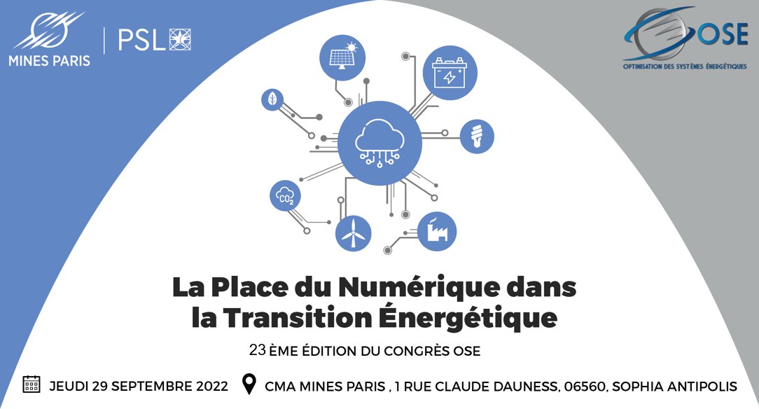 La 23e édition du Congrès OSE, c'est demain !
Le congrès OSE est un évènement annuel organisé par les élèves du <a href="/mastereose/">Mastère Spécialisé OSE</a>. Il réunit des experts du monde de l’énergie pour approfondir et échanger sur une thématique en lien avec la transition énergétique.
event.mastereose.fr