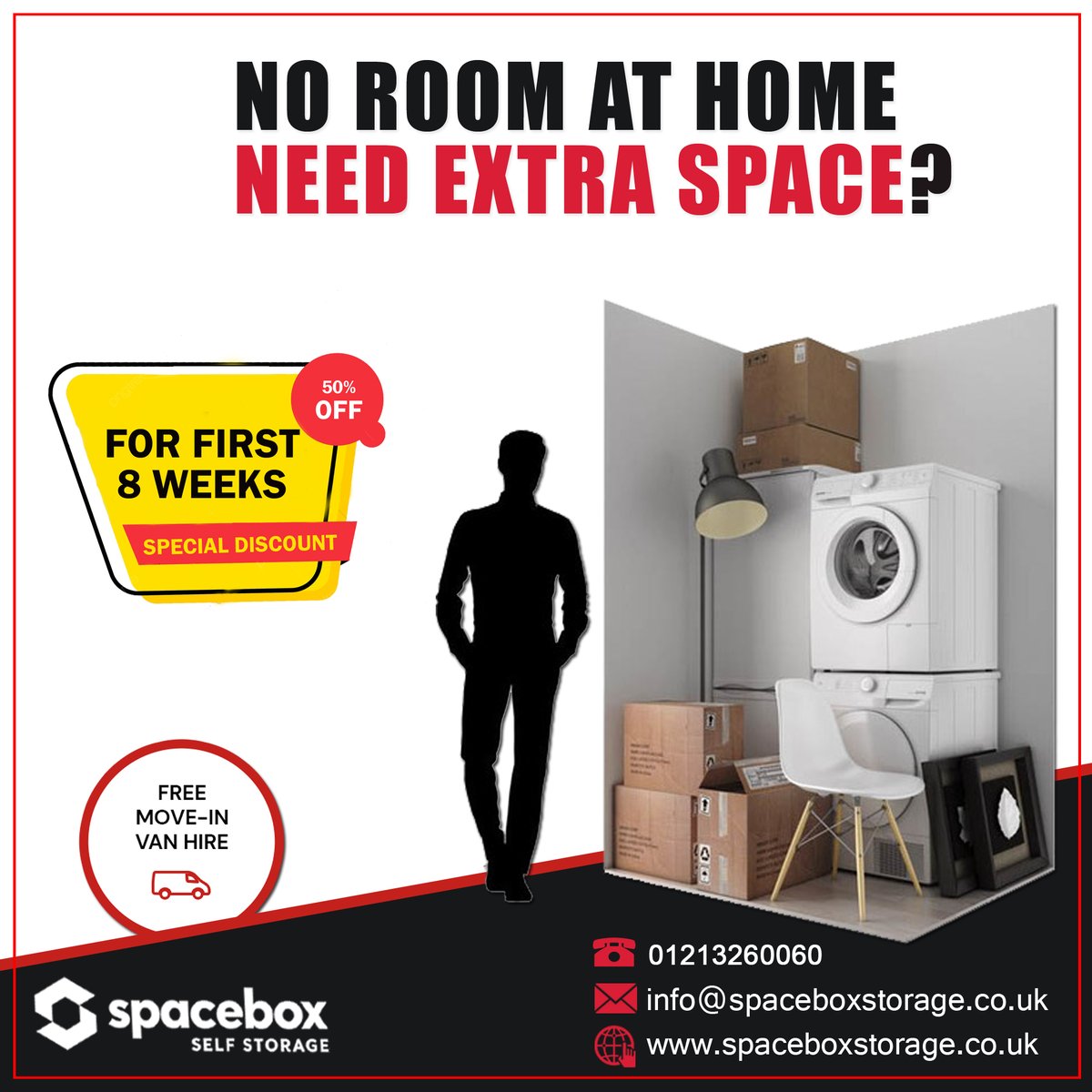 SelfSpacebox's tweet photo. No Room at Home
Need Extra Space?
👉 We have the Solution for your Self Storage Needs.
👉 Call us
📞 01213260060
🌐 https://t.co/9neu3npePl
#studentstorage #businessstorage #personalsorage #selfstorageunits #selfstoragefacility #storage #selfstorage #selfstore #storageideas https://t.co/ILH5IgnlGh