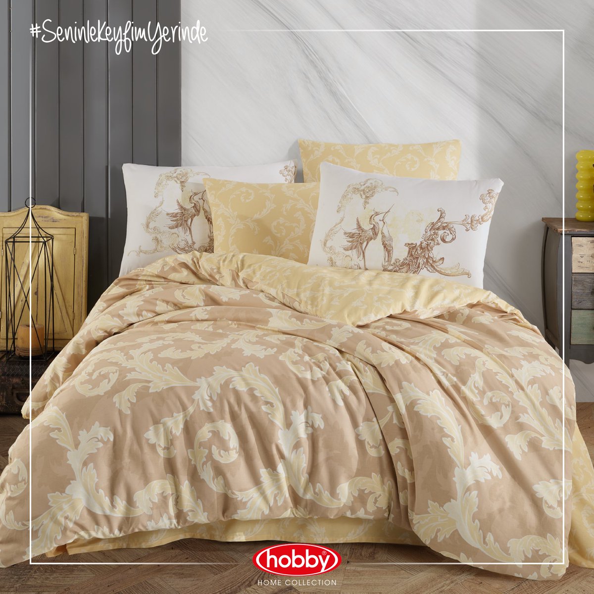 HobbyHomeCollec's tweet photo. Yatak odanda yeniliği keşfet! ✨

#SeninleKeyfimYerinde #HobbyHomeCollection #avandarde #ranforce #nevresimtakımı #nevresim #hobby #evtekstili https://t.co/70KiDHEls4