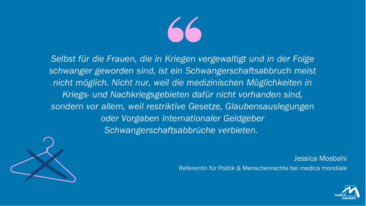 Ein legaler &amp; sicherer #Schwangerschaftsabbruch ist ein Menschenrecht. Ein Menschenrecht, das in kaum einem Land vollständig umgesetzt wird. Wir fordern, dass Frauen frei darüber entscheiden können, ob &amp; wann sie schwanger werden möchten. #SafeAbortionDay #JetztErstRecht