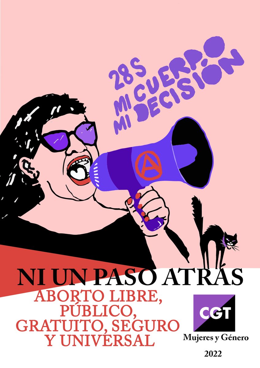 cgt_zamora's tweet photo. ⚫️🔴
📢Aborto libre, mi cuerpo es mío y yo decido!
📢Aborto público, en el hospital de la seguridad social
📢Aborto gratuito, sin desplazamientos a otras provincias!
📢Aborto seguro, legal, sin plazos ni supuestos!
📢Aborto universal, para todas las mujeres, tengan o no papeles! https://t.co/29mWlvjfpB