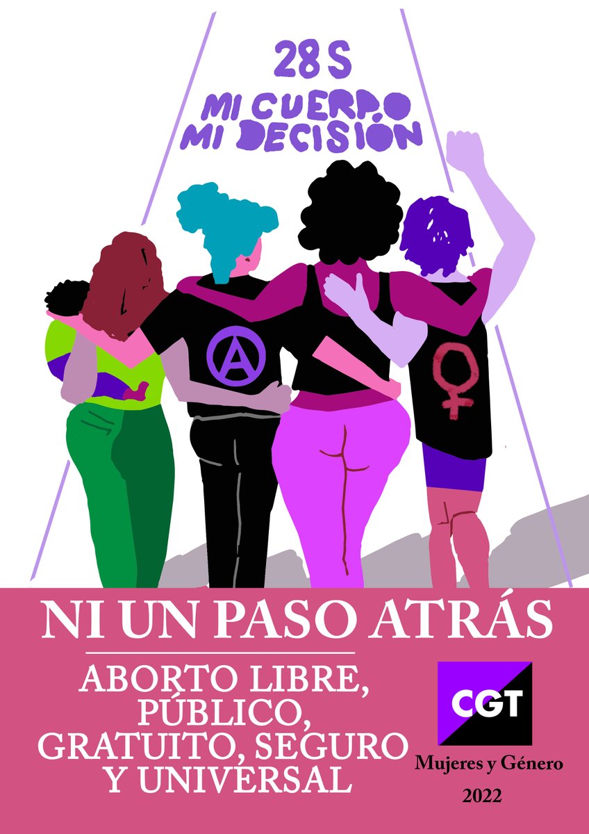 cgt_zamora's tweet photo. ⚫️🔴
📢Aborto libre, mi cuerpo es mío y yo decido!
📢Aborto público, en el hospital de la seguridad social
📢Aborto gratuito, sin desplazamientos a otras provincias!
📢Aborto seguro, legal, sin plazos ni supuestos!
📢Aborto universal, para todas las mujeres, tengan o no papeles! https://t.co/29mWlvjfpB