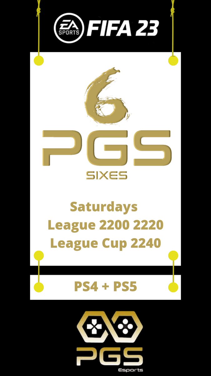 Sat6sPgs's tweet photo. #newleague #FIFA23 #pgs
@_Official_PGS
PS4 Premiership is now full... Championship sign ups have started
PS5 Premiership still has space
https://t.co/lkoCmf5rpq https://t.co/2ayLGs2YLC