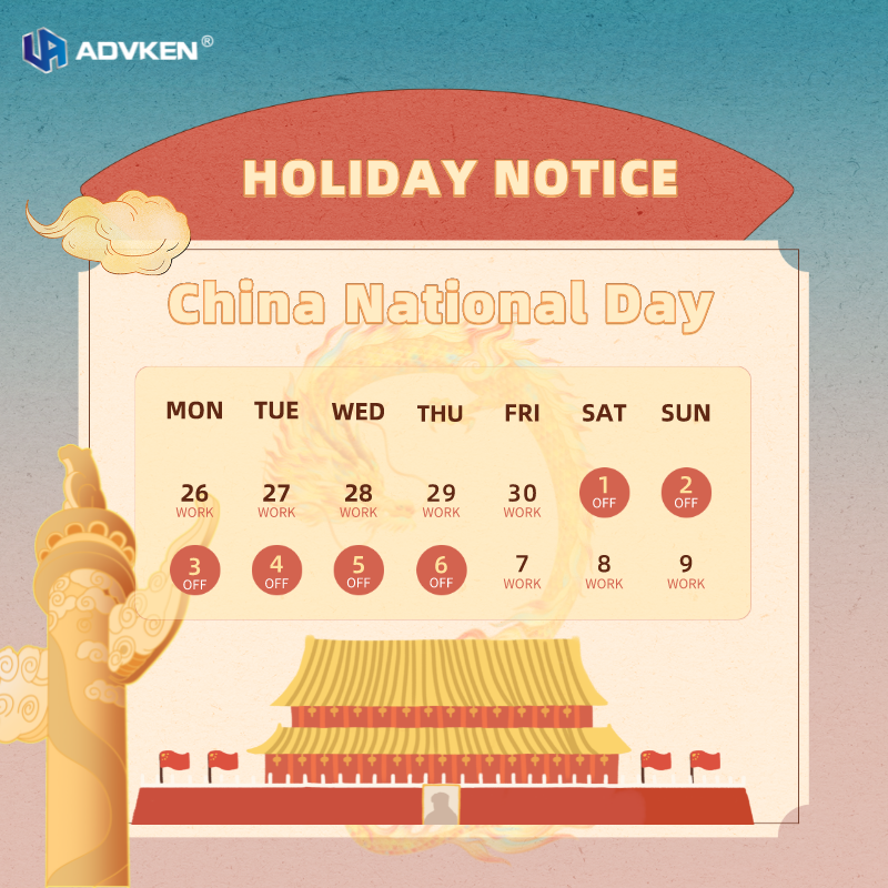 advkenofficial's tweet photo. Not Mondy, not Sunday,
It's three days before National Day!🤗

The National Day of China, we will have 6 days of holiday to celebrate it, from Oct.1st to Oct.6th 🎉

#advken #advkenofficial #chineseholiday #chinanationalday https://t.co/2s9eofpWPD