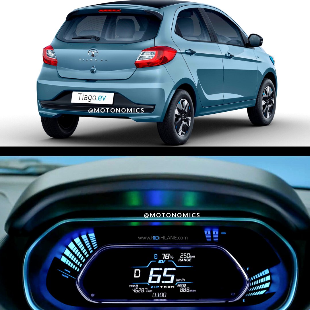 Motonomics1's tweet photo. New #TataTiagoEV 2022 launch in India @ 8.49 lakh,introductory price that is applicable for the first 10,000 customers
✅️Tiago EV is Tata's first electric hatchback
✅️Most affordable electric car currently on sale
@Tatamotorsev
@TataMotors_Cars
#TiagoEv #EvolveToElectric https://t.co/YowglpxSts