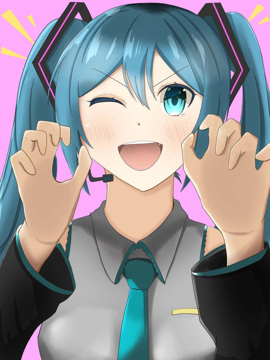 Noel_393's tweet photo. アニマルになりたい初音ミク「がおー！！！！！！！」
#初音ミク #イラスト 
#絵描きさんと繋がりたい 
#絵柄が好みって人にフォローされたい https://t.co/PQhg1bCwEm