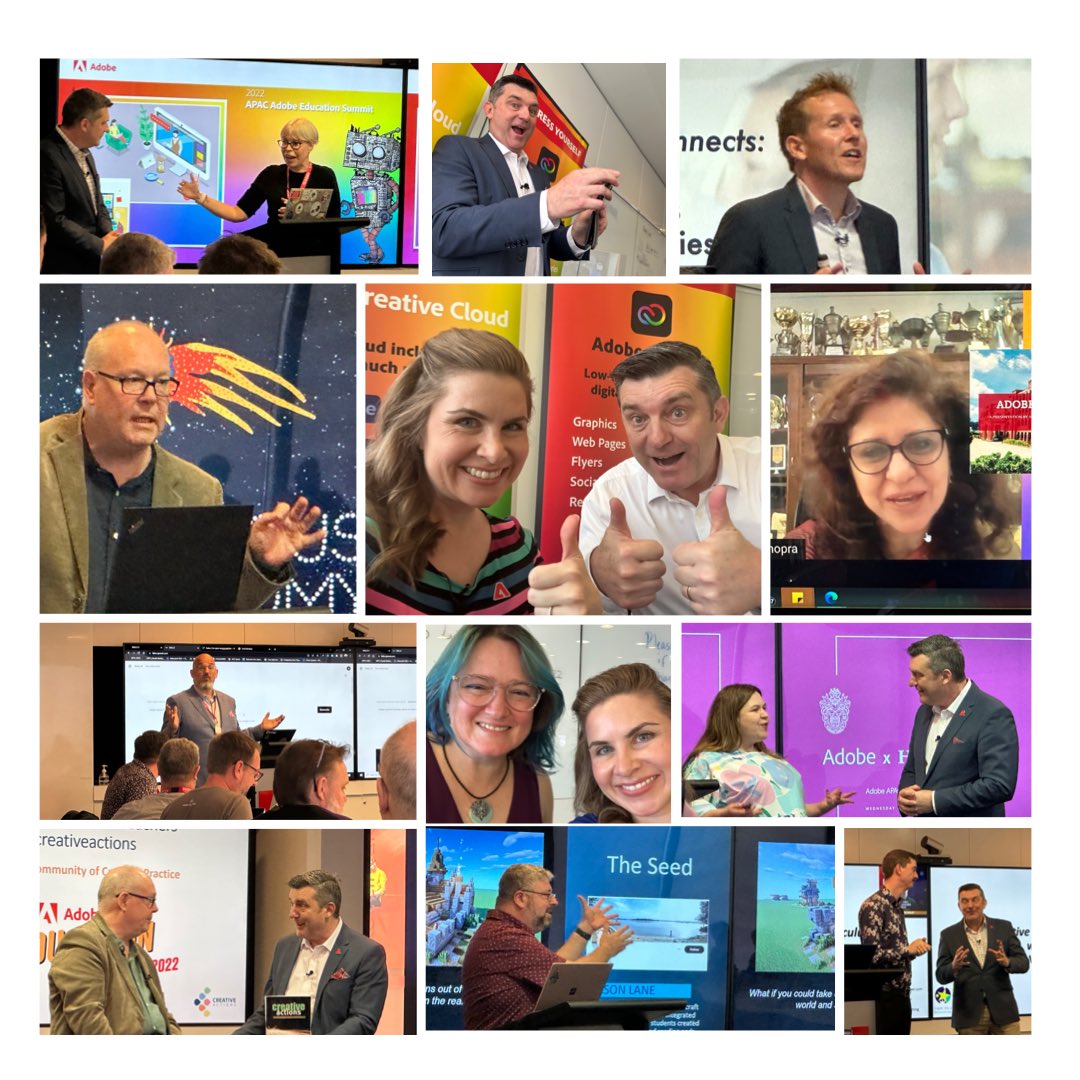 ErinRaethke's tweet photo. Many thanks to @TimKitchen and everyone @AdobeForEdu who made the APAC Education Summit possible. I am beyond grateful to be a part of a wonderful community of inspiring educational professionals.
#AdobeEduCreative
#Educhat #EdTalk #AussieEd #creativeactions #WomenED #edutwitter https://t.co/Vc9huFUPf5