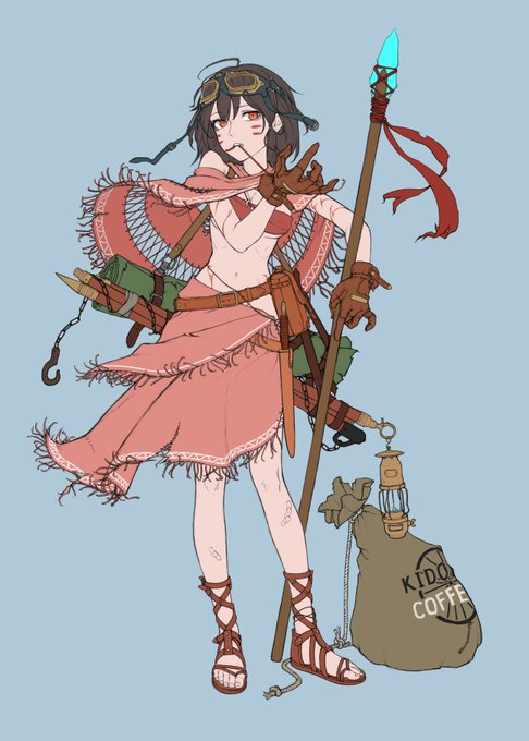 線画と下色置いたから後は陰影だけだぜ^～?????????????????????????????? 