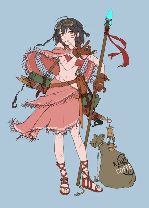 線画と下色置いたから後は陰影だけだぜ^～?????????????????????????????? 