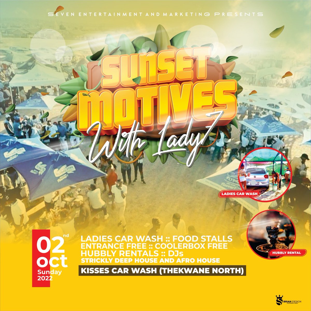 lady7dj's tweet photo. Sunset motives 🌇 with Lady7 . Let's gather and listen to to good music 🎶   . Car wash is available, drinks will be available and hubly rentals.  Don't forget your camp chair and cooler box free.  See you there. 📍Thekwane North 🤟🏼
#Lady7 #SunsetMitives #BringbackHouseMusic https://t.co/MutQkS3Df1