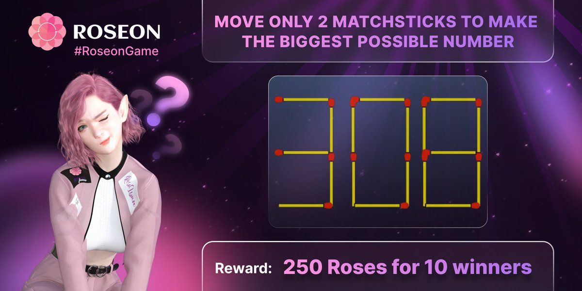 RoseonExchange's tweet photo. ✨ Small change big impact ✨ Let's see how big 🤯 you can make with weekly #RoseonGame 

Reward:💸🌹250 Roses shared by 10 winners 🏆

✅ Follow @RoseonWorld @RoseonGaming 
✅ RT and tag 3 friends 
👇 Comment your answer below 

📅 Deadline: October 1st 12:00PM UTC https://t.co/pRJ34Wue51