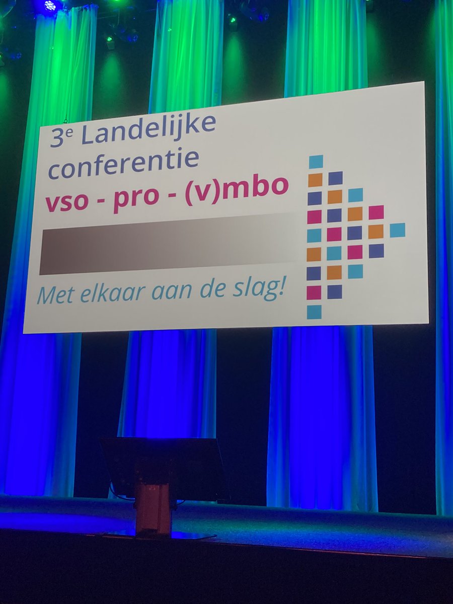 Over een paar minuten start de conferentie VSO Pro en (v)mbo. Met aandacht voor de Academie voor Zelfstandigheid #VGNBranche heel veel zin in.