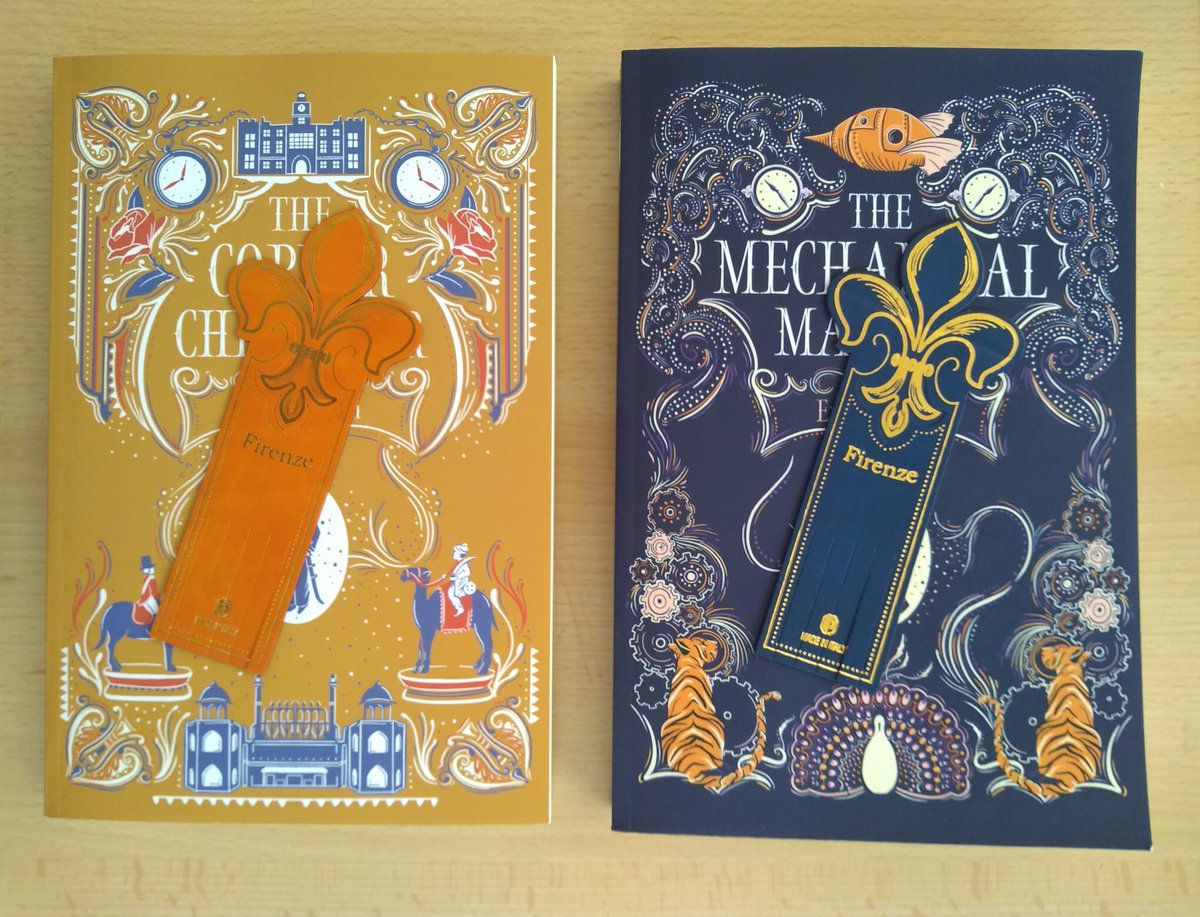 TheEmilyOwen's tweet photo. Anyone else buy a bookmark whenever they go on holiday somewhere to add to their collection?🔖

Managed to find two Italian leather bookmarks in Pisa that complement my book covers beautifully (and smell wonderful too).

#bookmark #writerslife #writerwednesday https://t.co/siVHAIusso