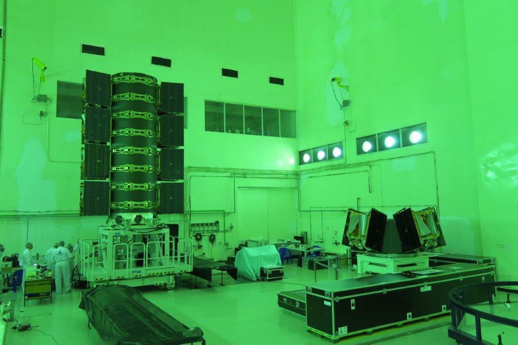 M_Ladovaz's tweet photo. Making progress on our next @OneWeb launch. Satellites are being integrated on the @BeyondGravity_S dispenser. Few more days are we are ready for combined ops @isro @NSIL_India. https://t.co/txQsBnoG3d