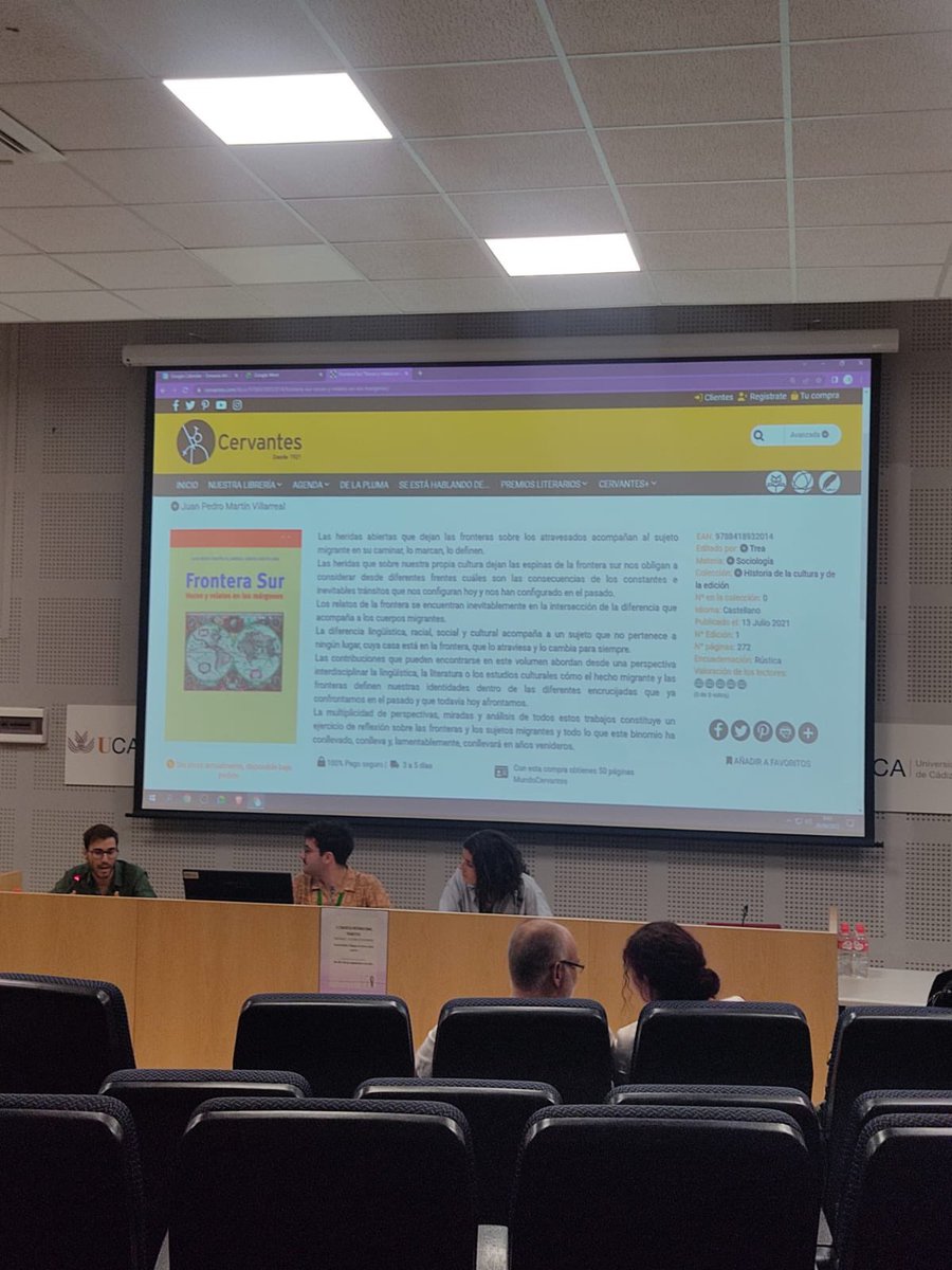 ¡EL SEGUNDO TRÁNSITOS YA HA COMENZADO! 👏 

Los coordinadores han dado el pistoletazo de salida del evento 🏁 

Después de las palabras de apertura, el doctor Martín Villarreal ha presentado el libro “Frontera sur”, que recoge trabajos de la primera edición ✍️