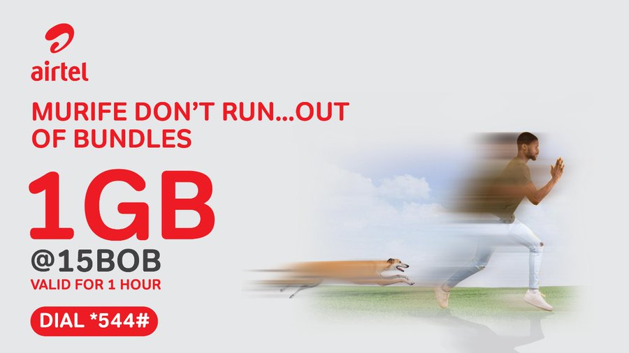 Murife don't run...out of data #MakeChaguoSmartaNaAirtel and avoid embalassment dial *544# to access data at affordable prices today. Sending money with airtel money is now easier #TillNiTill. @AIRTEL_KE ni mambo yote. @0chorra20 @himsammieh @ombui_victor