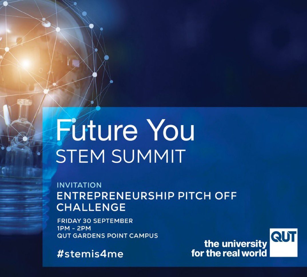 Be an “investor” and hear students put their ideas to the test with an elevator pitch to crowdfund their start up. The team with the most funds raised wins the Entrepreneurship Challenge. Register - eventbrite.com.au/e/entrepreneur… Validated free parking available. #stemis4me