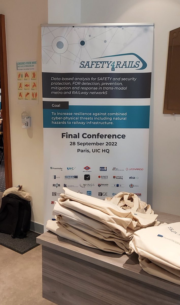 Safety4Rails EU Project (@safety4r) on Twitter photo Our final conference is about to begin! Join us for a day of exciting presentations and discussions with <a href="/Safety4R/">Safety4Rails EU Project</a> tool providers and #rail and #metro end-users. Our final conference is about to begin! Join us for a day of exciting presentations and discussions with <a href="/Safety4R/">Safety4Rails EU Project</a> tool providers and #rail and #metro end-users.