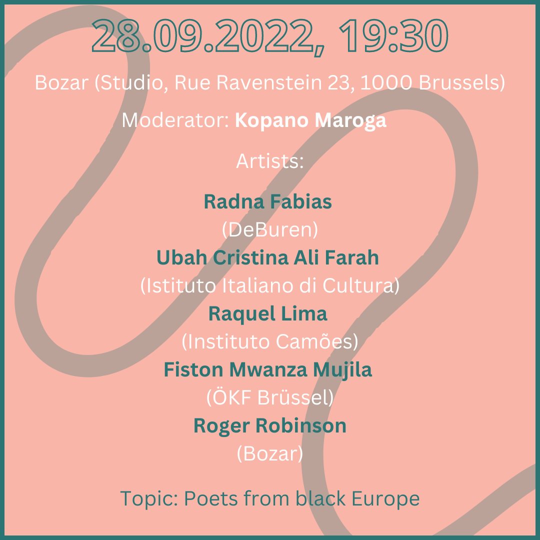 Another day, another #transpoesie event! Today we'll see you at <a href="/BozarBrussels/">BozarBrussels</a> 🗣️🌍📖 

Have a look at the programme, get your tickets (bozar.be/fr/calendrier/…)

and we'll see you in the evening!🙌

#eventsbrussels #brusselsagenda #poetryfestival #poesie
