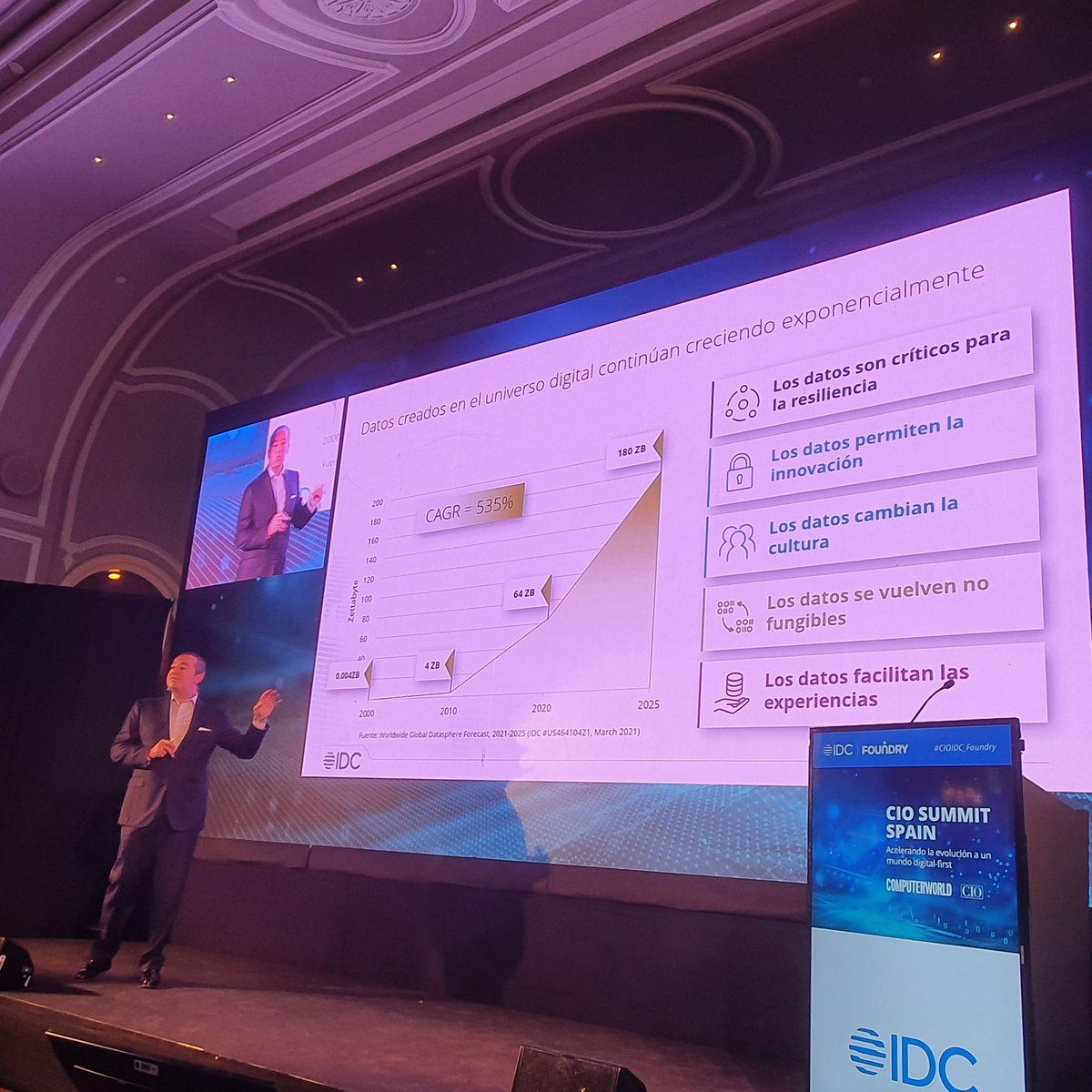 Los datos no son fungibles. El 44% de la inversión hoy se destina a software para manejar estos datos

<a href="/jcano/">José Antonio Cano</a>  en #CIOIDC_Foundry <a href="/IDCSpain/">IDC | Spain</a>