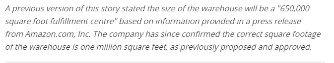 TimJArmstrong's tweet image. Corporate Bully @amazon did not even know the square footage of this warehouse in original presser.
So many errors in this process and approval that @cityofcambridge council let slide.  #NoMoreMcGarry and her puppet council has to go!