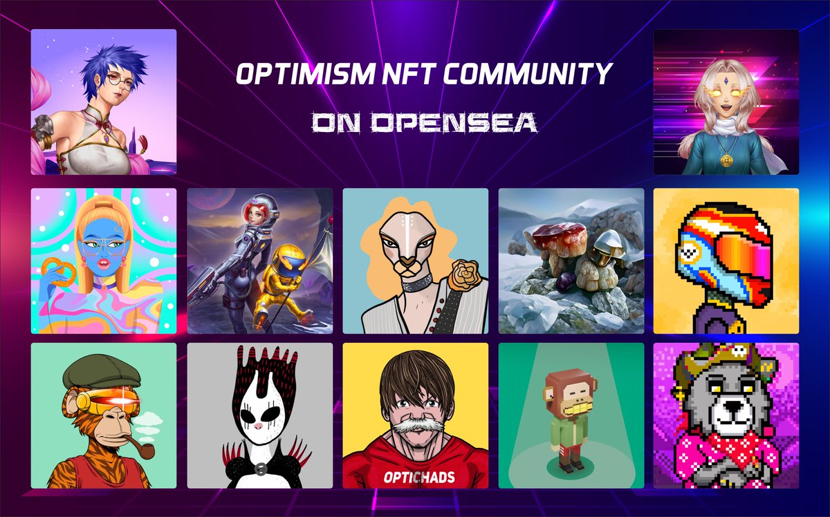 travenesia's tweet photo. 🎉 @optimismFND NFT is now live on @opensea 

Start your journey and experience the layer 2 ecosystem! Shout out to all creators &amp; developers on #Optimism 

@GanlandNFT @jvmi_ @LadyFoxyNFT @AlphaGalNFT @BoredTownNFT @OptiChads @apetimism @oppa_bear_pixel @NerdApeDAO 

#OpenseaNFT https://t.co/s7cBwQyNih