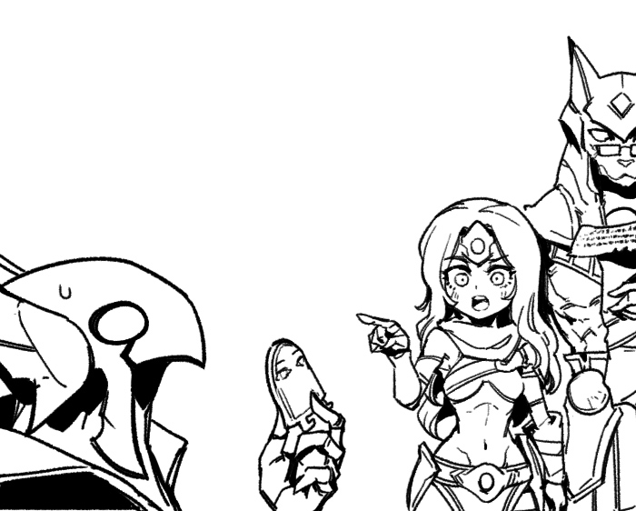 Sivir: Hey Azir! That artifact comes from another ascended tomb, so you shouldn't put it there.
Nasus: You have a good knowledge of archaeology, princess.
Sivir: Well...I'd say I learned a little something similar.