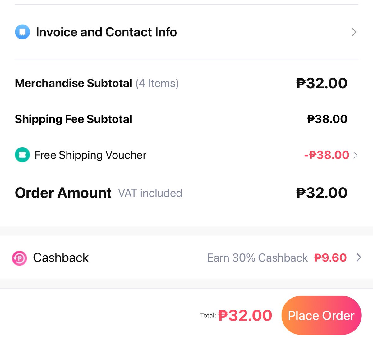 themiraclevivi's tweet photo. HERE’S THE THING WITH LAZADA, WHEN THEY SAY FREE SHIPPING, FREE TALAGA! WALANG ₱16 NA SINISINGIL😁 PLUS LOOK AT THE CASHBACK?! https://t.co/ix9ZjjoCoo