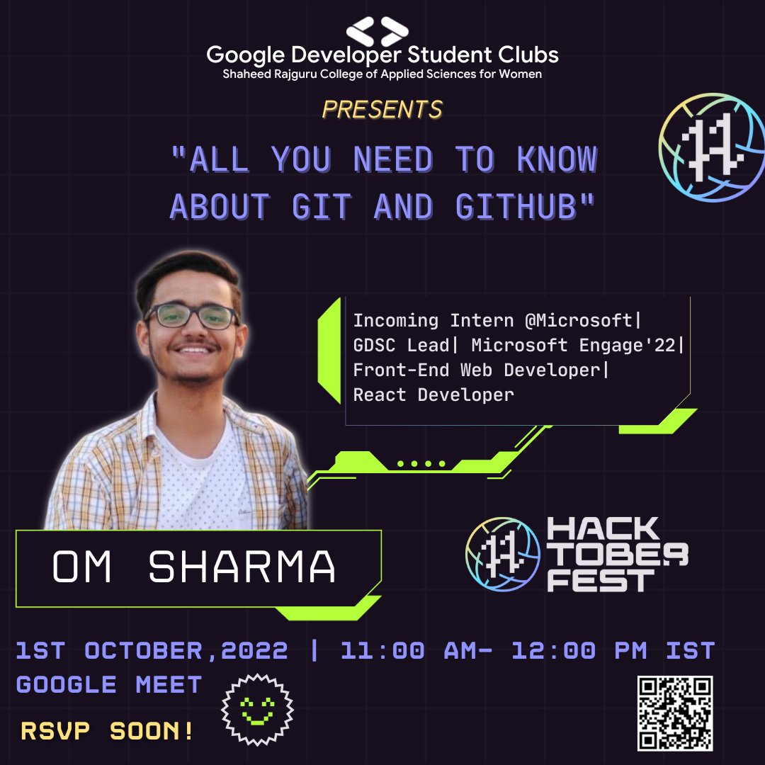 gdsc_srcasw's tweet image. Join us for this amazing session!!!✨
RSVP Here- gdsc.community.dev/e/mr9zx5/
Speaker- @The_player_9 😍
#gdscsrcasw #googledevelopers #googleleads #googledeveloperstudentclubs #hacktoberfest2022
