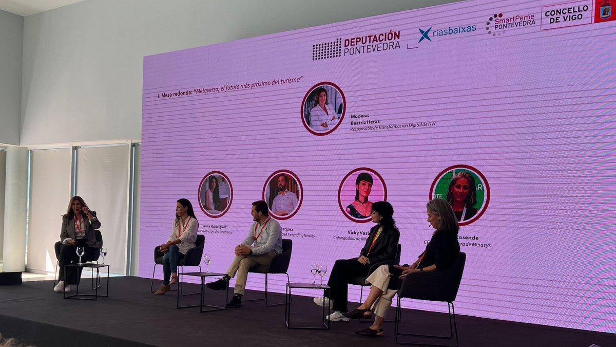 xoia_xr's tweet photo. #TurisTIC 2022 ha sido todo un éxito! 🥳
La jornada ha estado llena de ponentes fantásticos, sinergias 🤝 y charlas muy interesantes🤓
¡Seguimos! 💪
#RealidadAumentada #RealidadVirtual #AugmentedReality #Pontevedra @depo_es @smartpeme @RadioVigo https://t.co/Ftb4t2v8oe