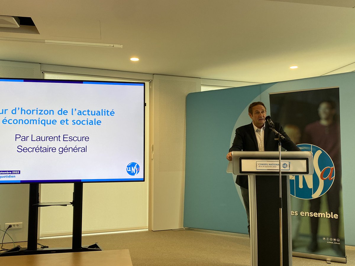 MondonGilles's tweet photo. Ouverture du Conseil national de @UNSA_officiel par @LaurentEscure 
#CNUNSA https://t.co/frWsUseRaK