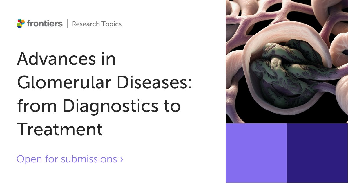 📢 Our latest Research Topic 'Advances in Glomerular Diseases: from Diagnostics to Treatment' is now live!

🥼 This collection is led by the fantastic <a href="/DrAhmetMurt/">Ahmet Murt</a> and <a href="/AnnetteBruchfe1/">Annette Bruchfeld</a>.

⬇️ Find out more information below
fro.ntiers.in/9UWd